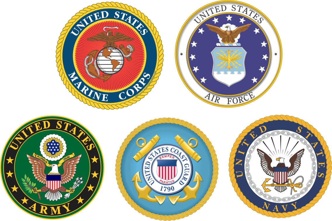 seals of the 5 services